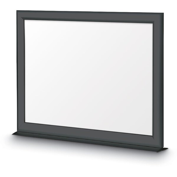 Corkboard, Fabric, Blk/Gry, 3 Door, 72 x 48"